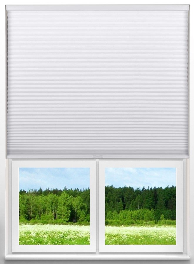 Arlo Blinds ستائر Arlo الخلوية أحادية الخلية، معتمة للغرفة، لاسلكية، اللون: أبيض، المقاس: 35 بوصة عرض × 60 بوصة ارتفاع - Image 2